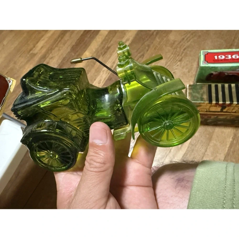 Lot of 4 Vintage AVON After Shave Decanter Bottles Antique Classic Cars w/ Boxes
